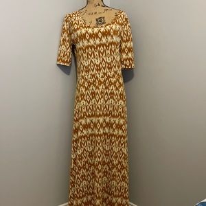 LuLaRoe TribalPrint&PixelRosePrint Ana Maxi Dress